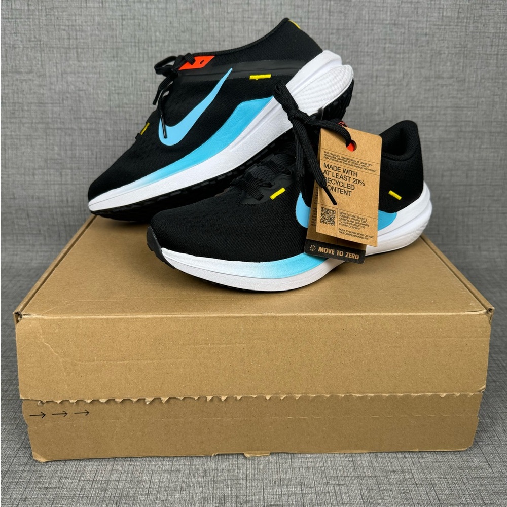 Nike Winflo 10 Black Baltic Blue Women’s - Size 8.5 (DV4023-002)